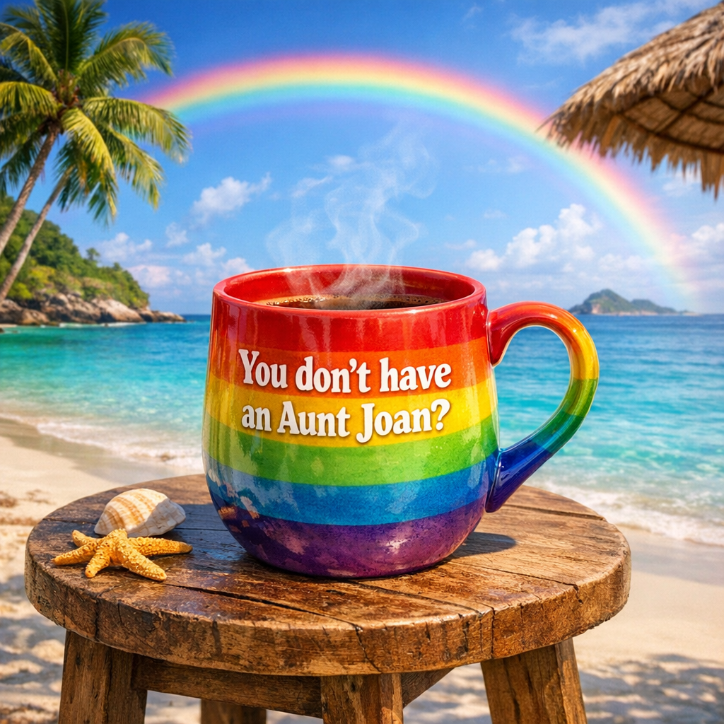 You don't have an "AuntJoan?" Mug?